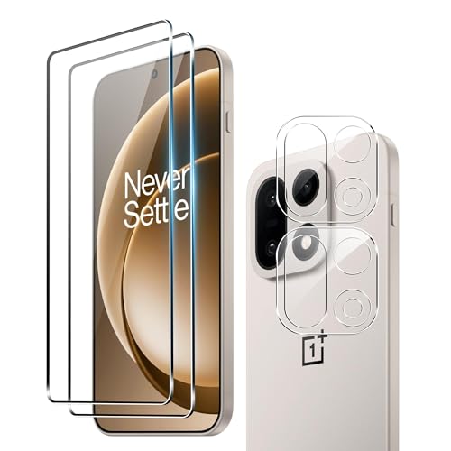 Image of PreCure For OnePlus 15 [2+2 Pieces] Tempered Glass Screen Protector + Lens Protector for Camera, 9H Hardness Screen Protector,[Bubble Free] [Anti-Scratch]