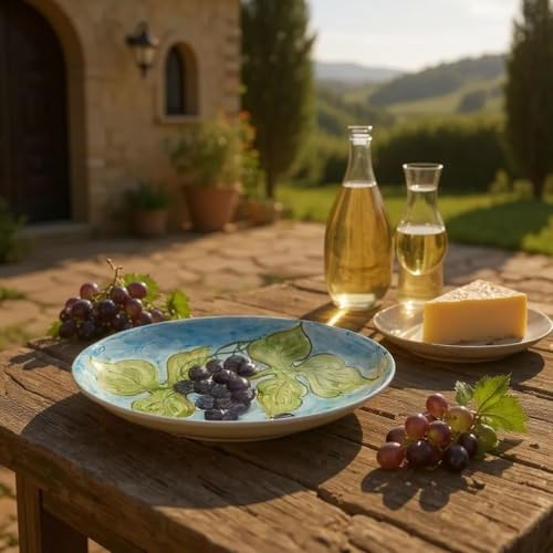 La Maison Unique: Piatto Ovale in Ceramica di Vietri – 26 cm | Decori Tradizionali Costiera Amalfitana 1904250918