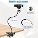 Khazylorr Webcam Stand, Webcam Mount Gooseneck Arm with Phone Holder Web Camera Stand Desk Mount Clip Clamp for Logitech Webcams C922 C930e C920S C920 C615 C960 C920x BRIO 4K NexiGo N60 and More