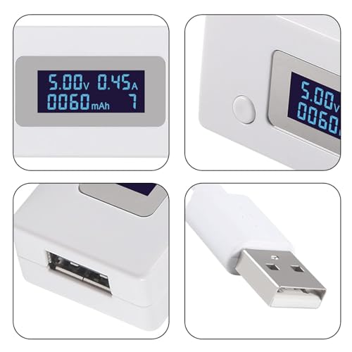 Image of 3pcs USB Voltage /Amps Power Meter Tester Multimeter with LCD Display, Test Speed of Chargers, Cables, Capacity of Power Banks