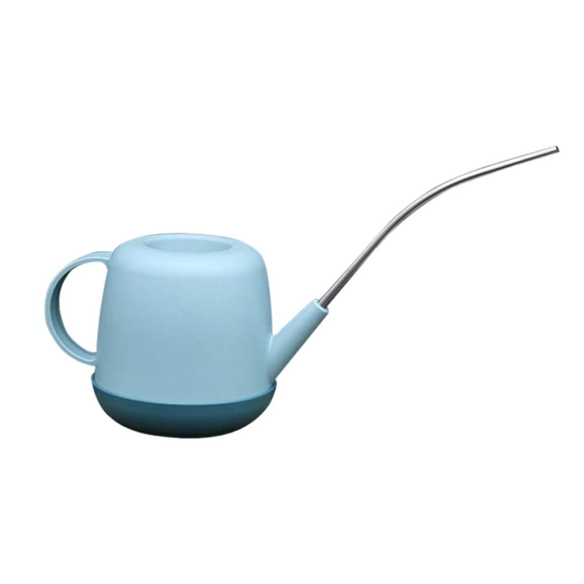 Gießkanne für den Außenbereich Gießkanne for draußen, Gießkanne for drinnen Gießkannen Gießkannen Blumen Gießkanne Kleiner Wasserkocher mit langem Ausguss for Pflanzen im Freien und drinnen 1L Weiß(Bl