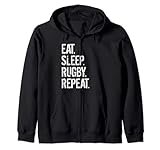 Photo Gallery eat sleep rugby repeat felpa con cappuccio Photo Gallery eat sleep rugby repeat felpa con cappuccio