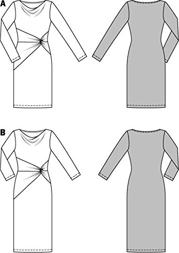 burda a line dress pattern Becky Ribbed Knit Mini Dress with Square Neck and Flared Hem main image 1