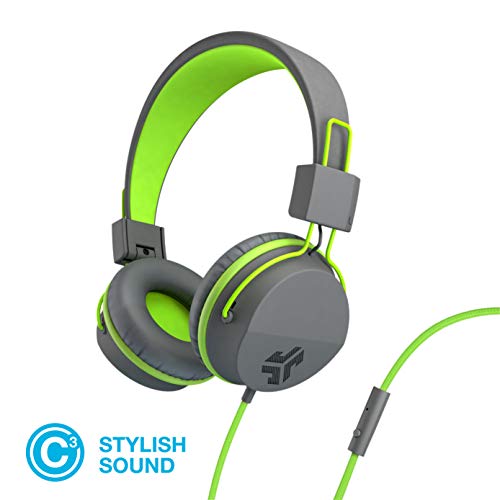 JLab Audio Neon Folding On-Ear Headphones | Wired Headphones | Tangle Free Cord