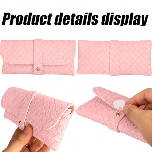 Image of Glasses storage bag Travel sunglasses myopia glasses storage bag Fashion leather storage bag