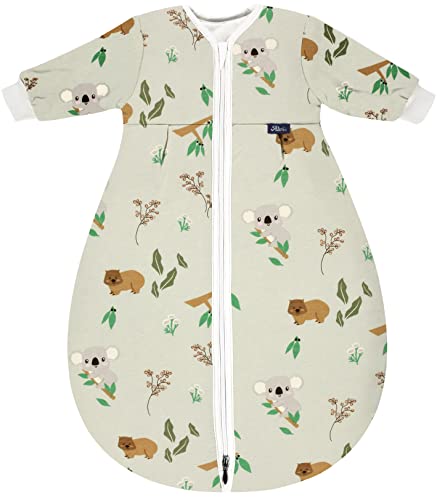 Alvi Mäxchen organic thermo Schlafsack mit Arm Design Drifting Leaves...