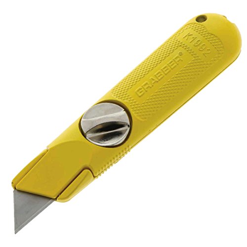 Grabber All-Metal Fixed-Blade Utility Drywall Knife - Easy Change Blade, Non-Retractable (20-Count Jar) - Thumbnail 2