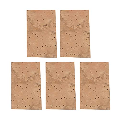 BQLZR Lot de 5 feuilles de liège de rechange pour saxophone flûte clarinette 45 x 25 x 1 mm Cover