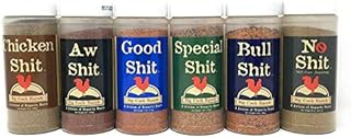 Big Cock Ranch Big 6 Sampler (Pack of 6 Seasonings with 1 each of Bull, Special, Good, Aw, Chicken, and No)