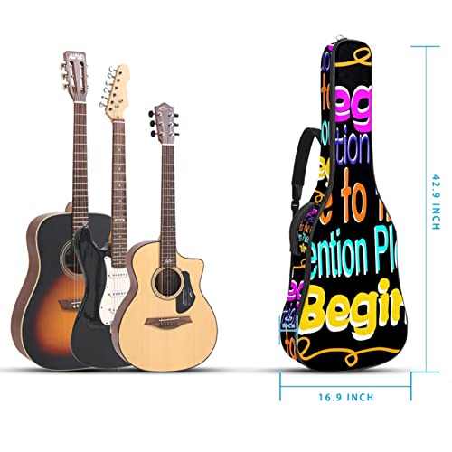 Étui de protection rembourré pour guitare acoustique classique Motif lettres graffiti, Multicolore 01., 42.9×16.9×4.7 in… - Les Beatles, Paul McCartney, John Lennon, RIngo Starr, George Harrison Étui de protection rembourré pour guitare acoustique classique Motif lettres graffiti, Multicolore 01., 42.9x16.9x4.7 in… – Image 6