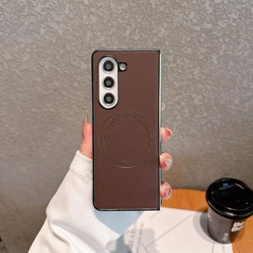 Étui cuir PU Z Fold 4 anti rayure compatible chargement sans fil