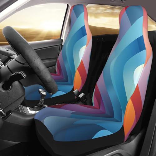 Housses de siège de voiture Rainbow (lot de 2) universelles pour SUV et camions