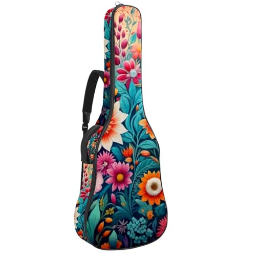 Sac pour guitare acoustique à fleurs pour vos répétitions et déplacements