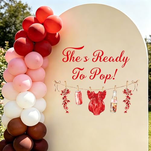 Vinilo decorativo She's Ready to Pop para baby shower miniatura 5