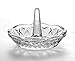 Barski Glass Ring Holder Designed Crystal - 3.25