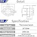 KSD301 5Pcs Temperature Switch 250V 15A Thermal Cutoff Switch Thermostat Switch Normal Closed for Precise Temperature Regulation. for Home or Industrial Use.