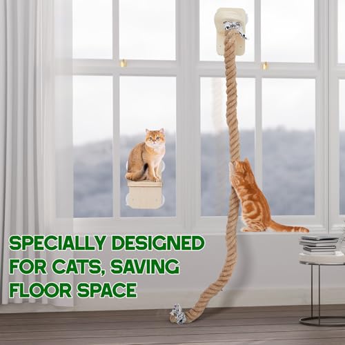Escalera y cuerda para gatos Weysat 59.1 pulg miniatura 6