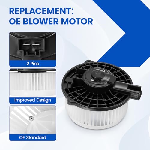 Image of HVAC Blower Motor 700192 Compatible with Acura RL 05-12, Compatible with Honda 06-07 Ridgeline, 05-10 Odyssey Blower for 79310-SHJ-A01, 75735, PM9304, 79310-SJC-A02 A /C Blower Motor Assembly