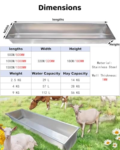 Mangeoire pour bétail grand volume moutons chevaux et veaux