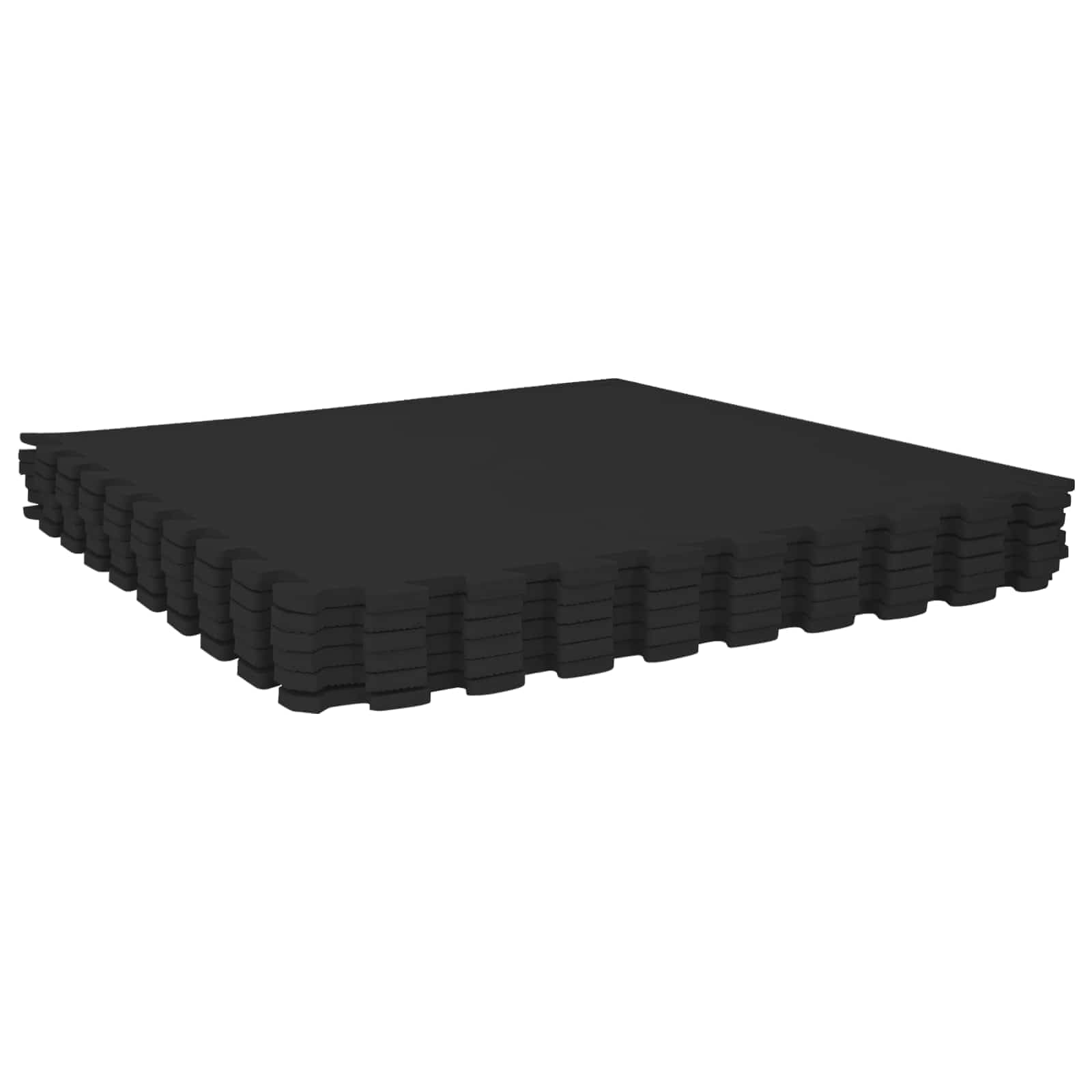 Tapis de Sol de Piscine 50 pc Noir 18 m² Mousse EVA,Bâches de piscines & Tapis de Sol,3433297