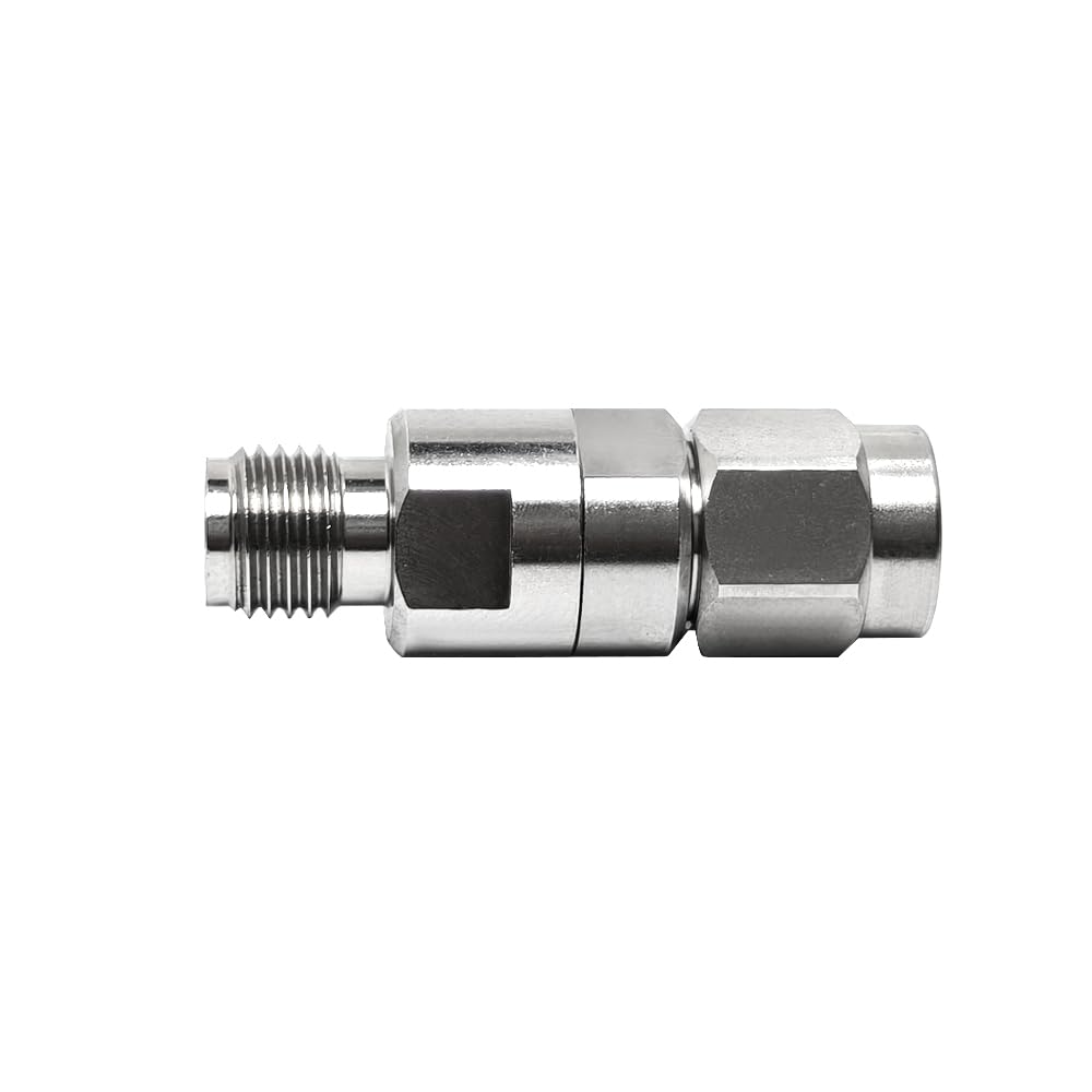 Adaptateur SMA mâle à Femelle Haute Tension en Acier Inoxydable, connecteur de câble Coaxial 0~18G, 50 Ohm, 1 pièce
