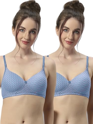 Image of Sonari Maggi Women's Lightly Padded Seamless Soft Cup Wireless Medium Coverage Comfortable T-Shirt Bras
