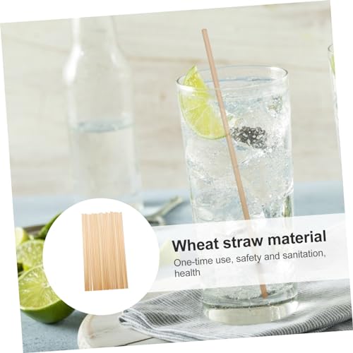 Pitillos desechables de trigo 20 cm 100-pack miniatura 5