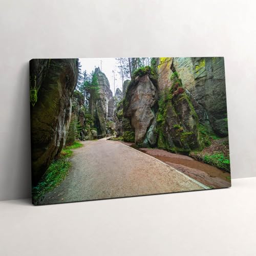 Tableau photo sur toile ville rock pour créer une ambiance voyage dans votre salon moderne