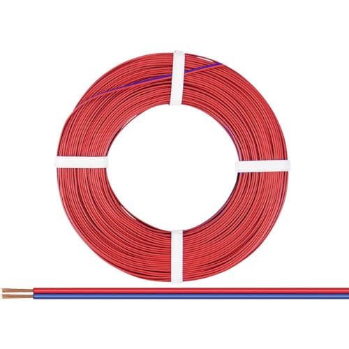 Donau Elektronik 225-020 - Cavo 2 x 0,25 mm², colore: Rosso/Blu 50 m