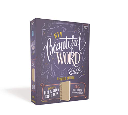 NIV, Beautiful Word Bible, Updated Edition, Peel/Stick Bible Tabs, Leathersoft over Board, Gold/Floral, Red Letter, Comfort Print: 600+ Full-Color Illustrated Verses - Image 13