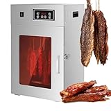 7.5kg Dry Aging Food Drying Cabinet, Commercial Food Dehydrator – 14 Hanging Rods, Temperature Control Range 30-90℃ – Ideal for Drying Jerky, Meat, Sausages, and Vegetables.