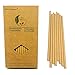 100 Cannucce di Carta Marrone 19,7cm x 6 mm, Biodegradabili Cannucce Carta Kraft Usa e Getta per Cocktail, Caffè, Succhi di Frutta immagine