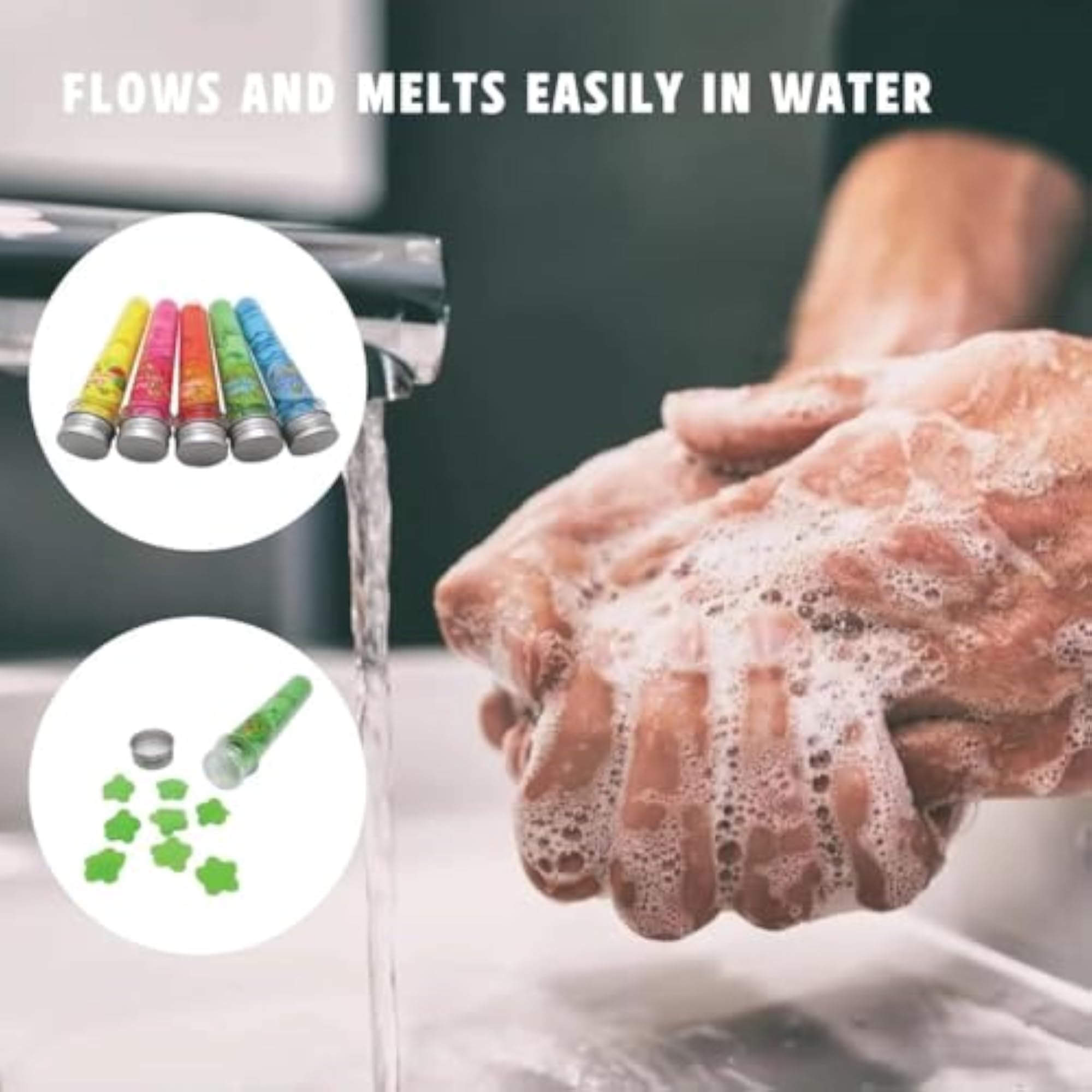 Travel Paper Soap Sheets in Test Tube, Disposable Hand Wash