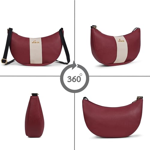 Image of Lavie Women's Bonnie Hobo Colorblock Crossbody Sling Bag | Ladies Purse Handbag | Gift for Women