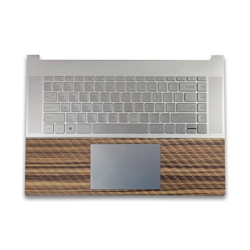 Image of Carbon Fiber Gaming Skin Compatible with HP Envy x360 16 inch (2023) - Dark Zebra Wood - Premium 3M Vinyl Protective Wrap Decal Cover - Easy to Apply | Crafted in The USA by MightySkins