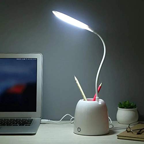 MGH Desk Lamp with Pen Holder Table Lamp with Pencil Stand for Home