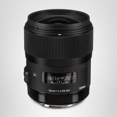 Sigma 35mm F1.4 Art DG HSM Lens for Canon, Black, 3.7 x