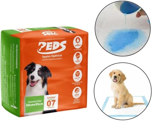 Tapete Absorvente Higiênico para Cachorro Peds 55x60 7 und