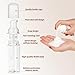 JIUZHU Foam Pump Bottle 10 Pcs 2oz Foaming Soap Pump Dispenser BPA Free for Cleaning, Travel, Cosmetics Packaging, Hand Soap Foaming, Wash Eyelashes, Shampoo