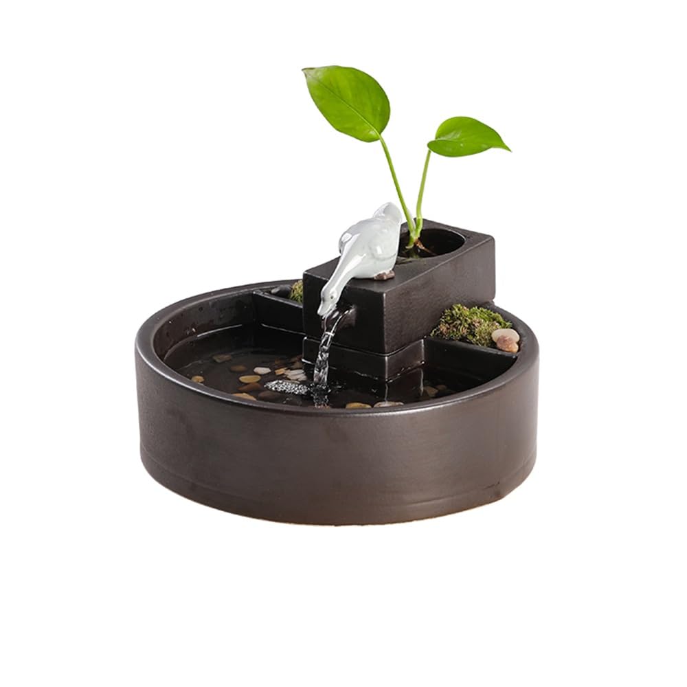 Sobremesa elegante con fuente de relajación y agua corriente para regalar armonía