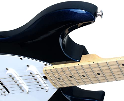 Rocktile Pro MM250-MB guitare électrique bleu métallique - Les Beatles, Paul McCartney, John Lennon, RIngo Starr, George Harrison Rocktile Pro MM250-MB guitare électrique bleu métallique – Image 5