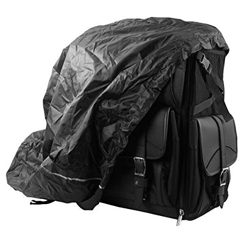 Bolsa para barra Sissy Vance Leather Deluxe textil para motocicleta, negro con tachuelas miniatura 5
