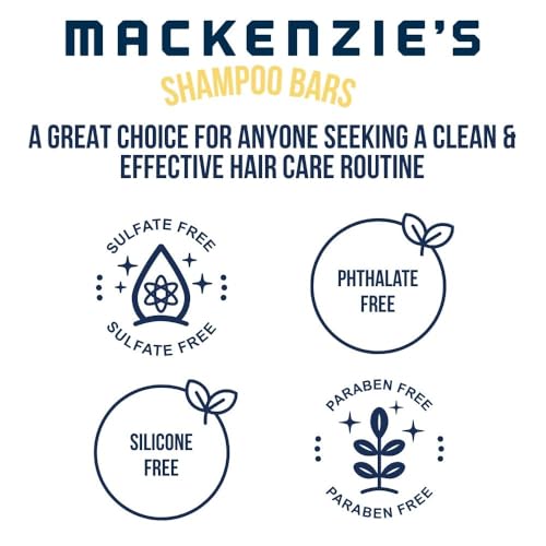 MACKENZIE'S Sand & Sea Shampoo Bar & Refill Bundle - Three 3.5 Oz Shampoo Bars with One Travel Container - Travel Friendly - Eco Friendly - Reusable Packaging - Image 4