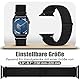 Bcuckood Nylon Sport Armband Kompatibel mit Apple Watch 42mm 41mm 40mm 38mm für Damen Herren, Sport Solo Loop Armband für iWatch Serie 10 9 8 7 6 5 4 3 2 1 SE, Dunkelschwarz