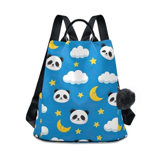 Sac à dos panda bleu femme tendance - Sac voyage léger et antivol