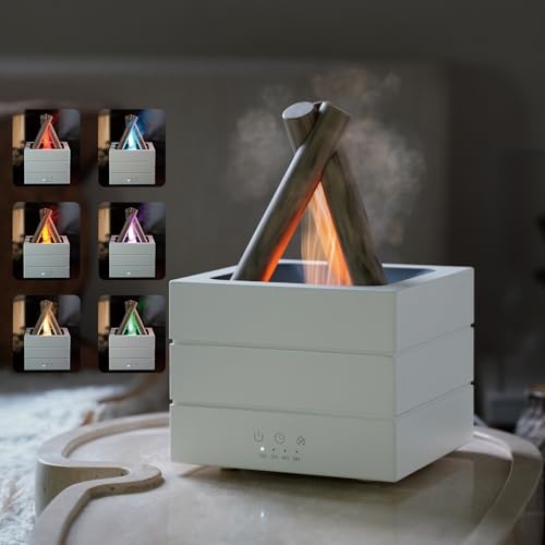 Difusor aromático eléctrico Bonfire 280ml con luz de llama