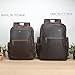 TIDING Vintage Full Grain Leather 15.6 Inch Laptop Backpack for Men Large Capacity Travel Rucksack Weekender Camping Daypacks