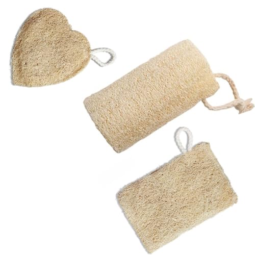 Ammusco 100% Natural Sun-Dried Loofah Bath Scrubber | Organic Vegetable Loofah Body Sponge for Men & Women | Gentle Exfoliating Body Scrub | Eco-Friendly & Biodegradable Body Brush | Pack of 3-picture-52