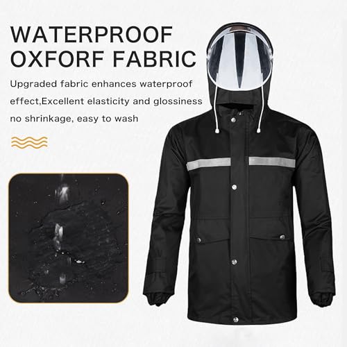 Conjunto Impermeable con Tiras Reflectivas para Hombre y Mujer miniatura 2