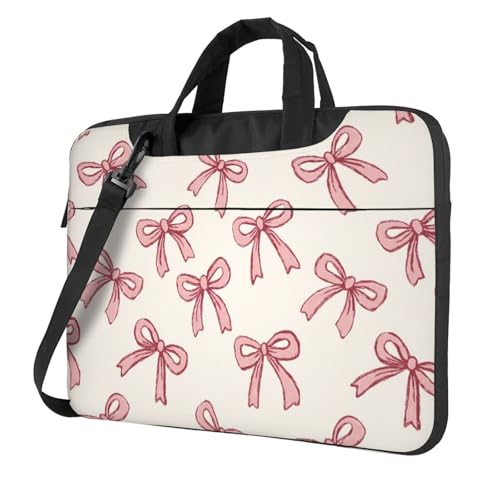 Housse ordinateur portable 15,6 pouces élégante motif nœuds finition haut de gamme